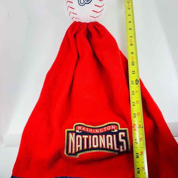 MLB Washington Nationals Baby Lovey Snuggleball Baseball Plush Security Blanket - Picture 6 of 7